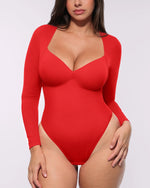 Bare Essentials™ AirSlim® Long Sleeve Thong Bodysuit