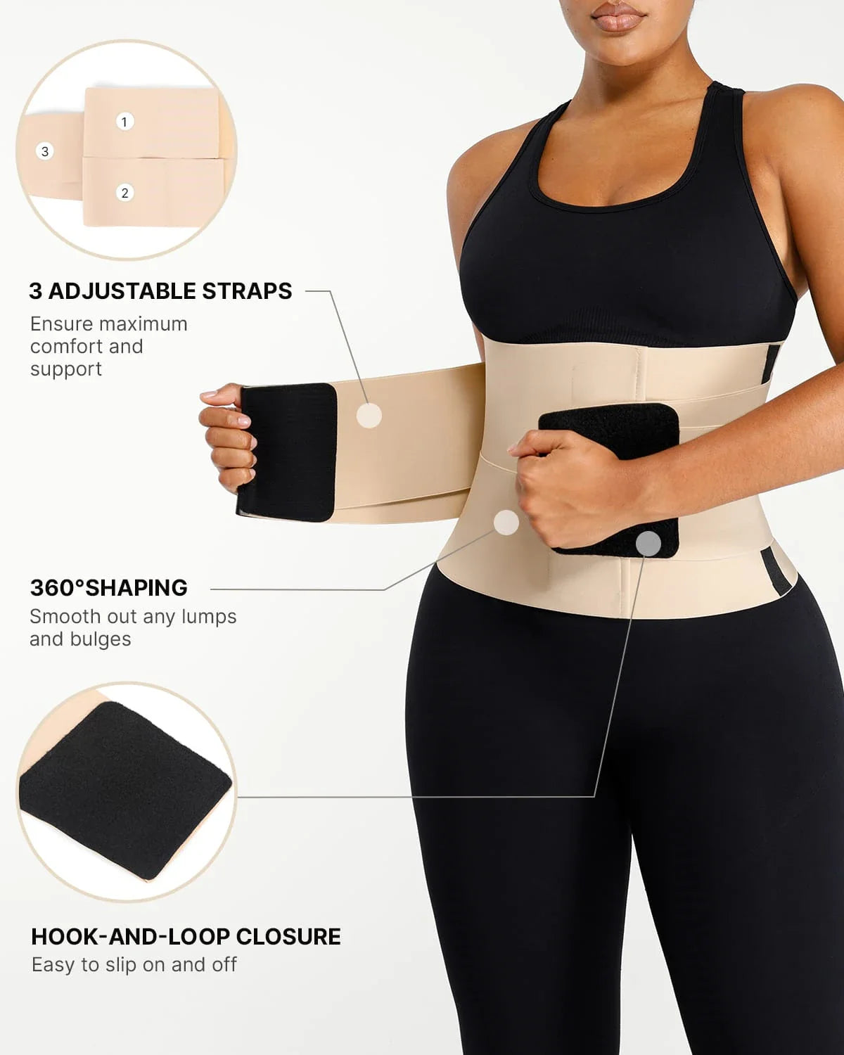 Ceinture amincissante NeoSweat® AirSlim® en latex à triple compression
